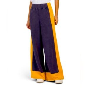 Free People Movement Wide-Leg Color-Block Sweat Pants